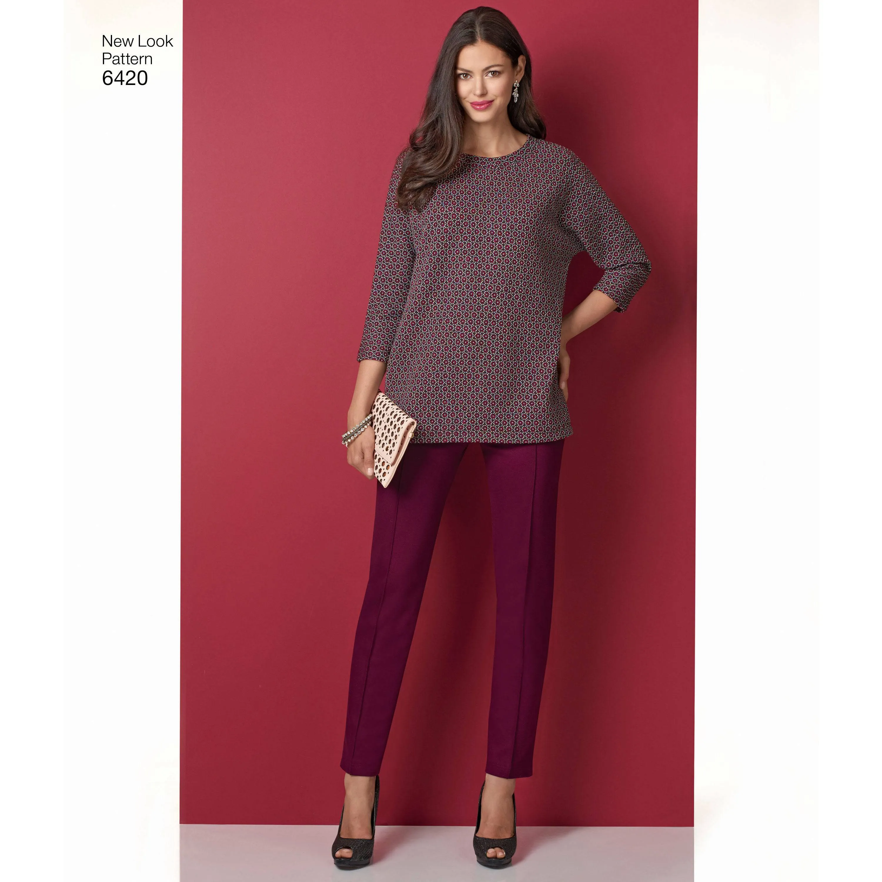 6420 Misses' Knit Skirt, Pants and Top