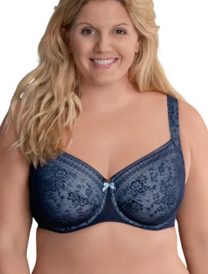 Anita Rosa Faia Fleur Underwire Side Support Bra, Maritime Blue | Blue Rosa Faia Bra