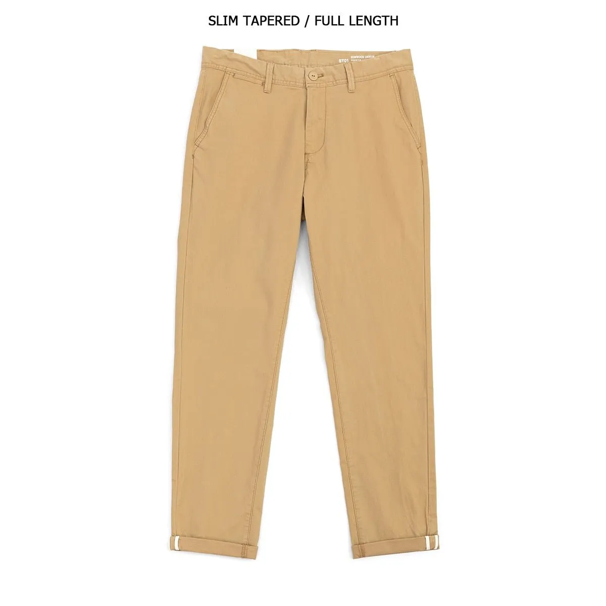 Casual Cotton Slim Fit Chinos Trousers