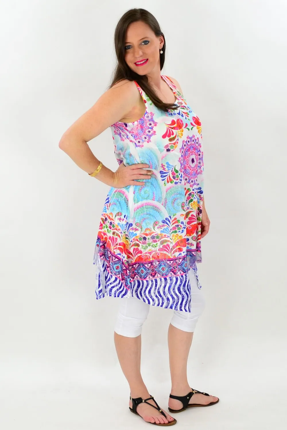 Colourful Paint Slash Tunic