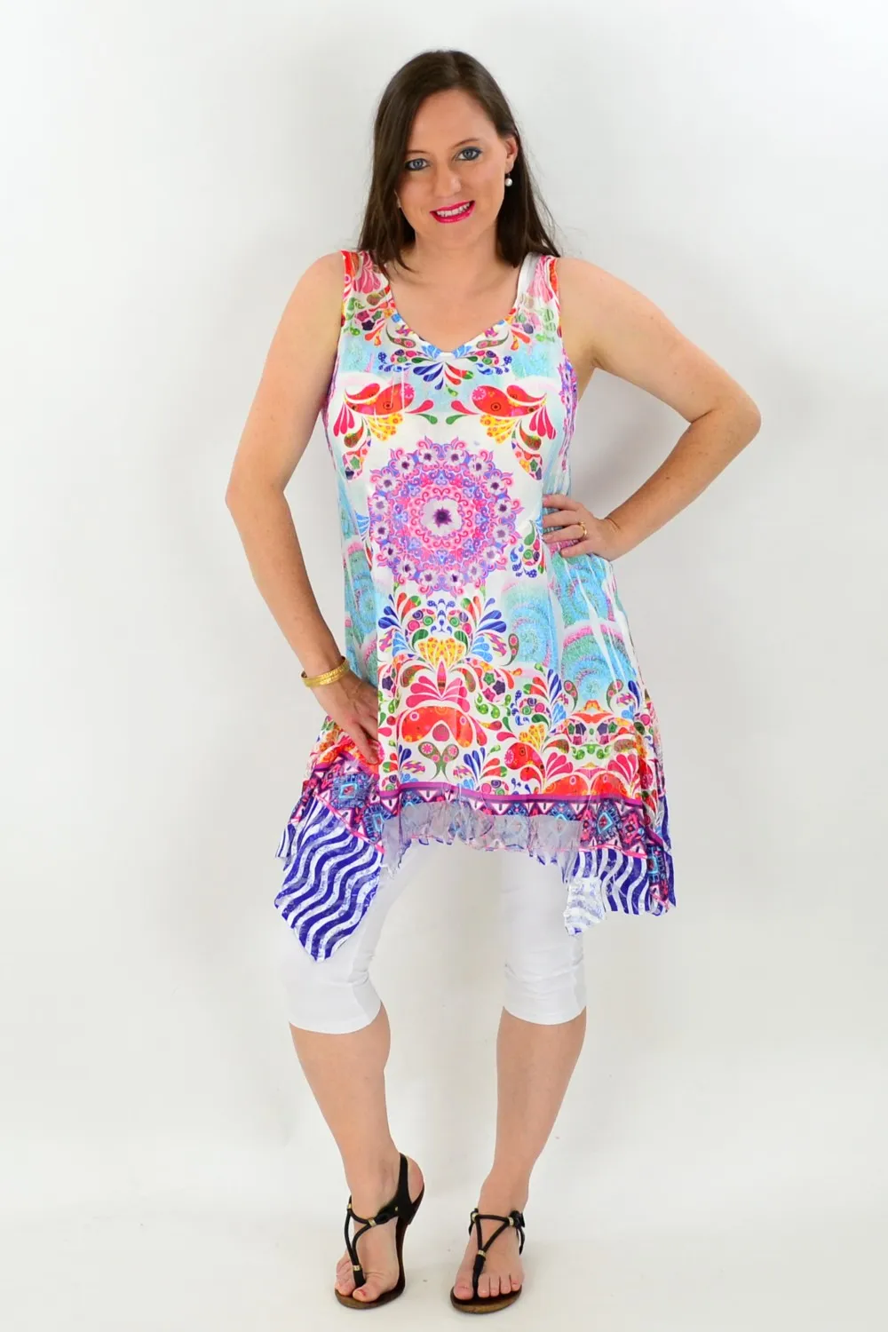 Colourful Paint Slash Tunic