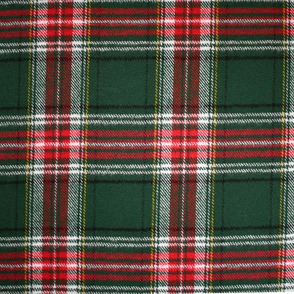 Cozy Cotton Flannel Large Holiday Tartan Plaid Evergreen