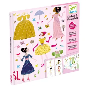 Djeco - Dresses Through Seasons Stickers And Paper Dolls