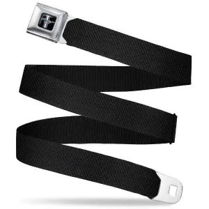 Ford Mustang Seatbelt Belt / Color Logo   Black Webbing