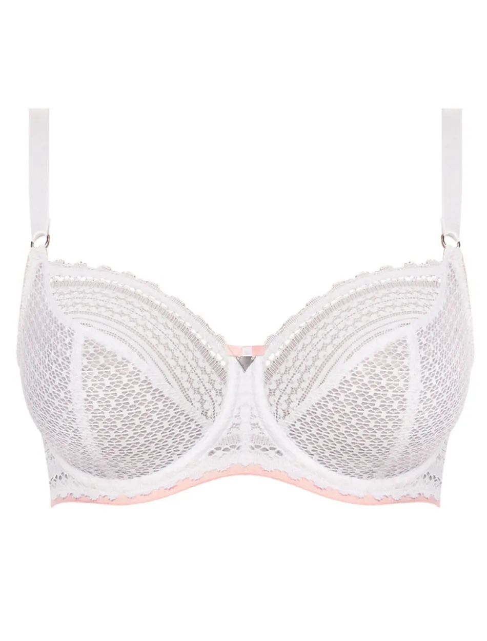 Freya Daisy Lace Underwire Balcony Bra in White | White Freya Bra