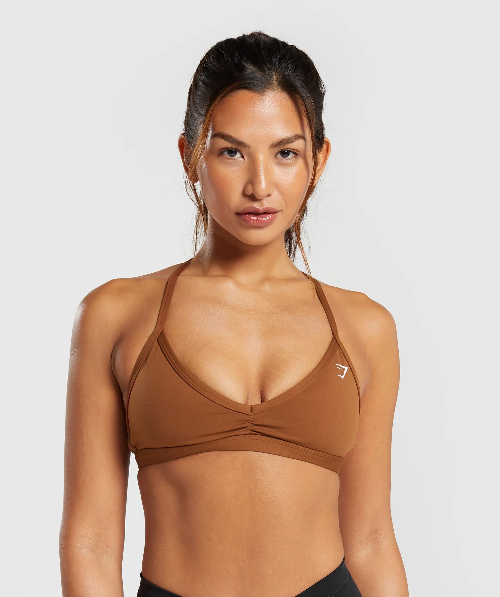 Gymshark Minimal Sports Bra - Copper Brown