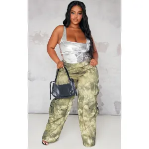 Light Khaki Camo Cargo Trousers