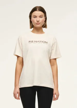 PE NATION - Aero Tee Wisper White/Fossil